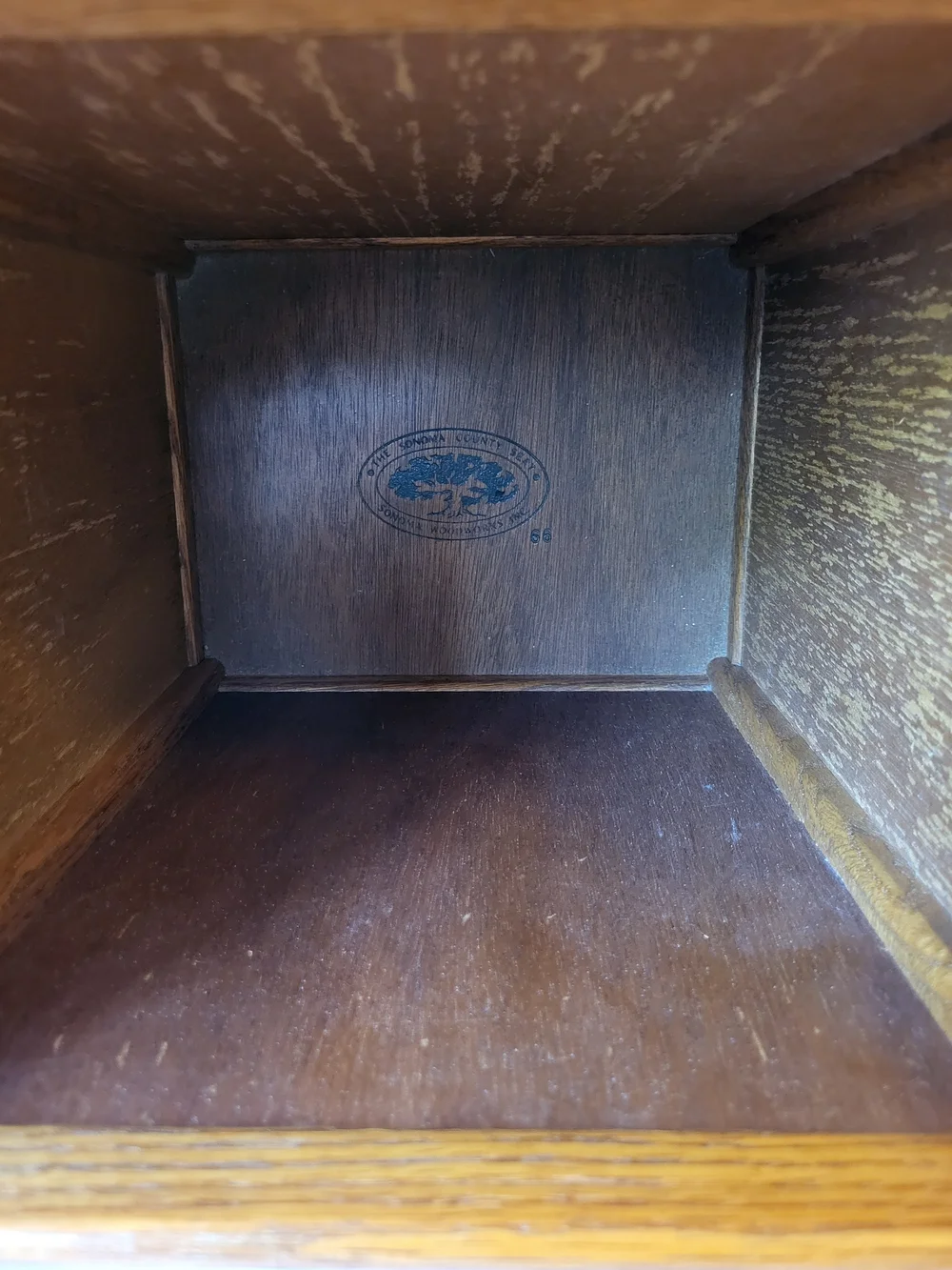 1960s Oak Sonoma Countu Woodworks Mission Wastebasket Trash Can